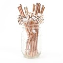 Ensemble de 10 pailles en papier Team Bride Pailles dorées pour un enterrement de vie de jeune fille Célébration de mariage 10