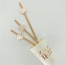 Ensemble de 10 pailles en papier Team Bride Pailles dorées pour un enterrement de vie de jeune fille Célébration de mariage 2