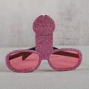 Lunettes de fête Bride scintillantes en forme audacieuse Accessoire amusant pour un enterrement de vie de jeune fille 7