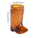 Set med 10 st glas i form av cowboystövlar 6,5 cm Mini plastglas för fest och svensexa dekorationer 2