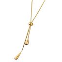 Collana regolabile 50+6 cm e orecchini 7,5 cm Set dorato con gocce Gioielli moda per donne Festa matrimonio anniversario accessorio elegante 6