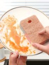 Sats 5 st Rengöringssvamp 10,5 x 6,7 x 2,5 cm Nano fiber Bomullslager Dubbelverkande Kökssvamp för disk och badrum 4