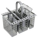 Panier pour lave-vaisselle 25 x 13 x 12 cm Accessoire de rechange Panier de rangement Compatible avec Bauknecht Indesit Hotpoint Ignis 3