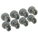 Sats med 8 st hjul till diskmaskin 2,5 x 2,5 x 0,8 cm Underdisk Kompatibel med AEG Favorit Privileg Zanussi Reservdel 1