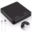 Digital köksvåg 0,1 g – 3 kg Uppladdningsbar 400 mAh USB-C Exakt våg med halkfria fötter 4