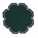 Baumwollunterlage 40,6 x 40,6 cm Blütenform mit gewelltem Rand Dekorative textile Tischunterlage 100% Baumwolle 4