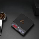 Köksvåg för kaffe 0,1 g – 2 kg 800 mAh Uppladdningsbart litiumbatteri 10 h Kompakt digitalvåg med timer PR1 PR2 PR3 lägen 3