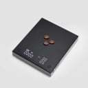 Digital köksvåg för kaffe 15,2 × 13 × 2,6 cm med avtagbar silikonmatta USB-C uppladdningsbar våg med automatisk avstängning 5