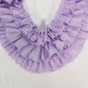 Drei-lagige gefaltete Chiffon-Stoff mit Stickerei 91 cm Breite 10 cm Dekorative Volantspitze zum Nähen von Bekleidungsdekorationen 6