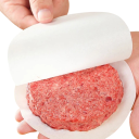 500 st Papper för hamburgarbiffar diameter 15,3 cm Vaxade papper för att separera hamburgare Pappersark för kött BBQ 2