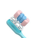 4 pcs Brosse à dents ultrafine 10000 poils Design patte de chat Poils micro denses Brosse pour gencives sensibles Brosses pour adultes 3
