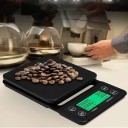 Digital köksvåg 3 kg 19,5 × 13 × 2,8 cm LCD-display Timer Enhetsomvandling Exakt våg för livsmedel Strömförsörjning 2× AAA 2