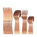 Juego de cubiertos Cuchillo Tenedor Cuchara Cucharita Elegantes cubiertos de mesa para el hogar 7