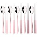 Juego de cubiertos Cuchara y palillos Juego de utensilios para cocina asiática cubiertos de mesa elegantes para el hogar 3