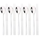 Juego de cubiertos Cuchara y palillos Juego de utensilios para cocina asiática cubiertos de mesa elegantes para el hogar 6