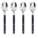 Cucharas Juego de cubiertos de diseño Cucharas de mesa modernas con mango ergonómico Utensilios de cocina elegantes para el hogar 1