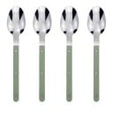 Cucharas Juego de cubiertos de diseño Cucharas de mesa modernas con mango ergonómico Utensilios de cocina elegantes para el hogar 4