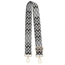 Sangle d'épaule pour sac à main 80–140 x 3,8 cm Motif géométrique moderne avec losanges Sangle large ajustable pour sac à main 1