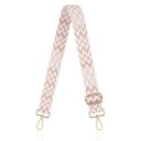 Sangle d'épaule pour sac à main 80–140 x 3,8 cm Motif géométrique moderne avec losanges Sangle large ajustable pour sac à main 2
