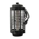 Lampe UV électrique anti-moustiques 12 × 12 × 27 cm Grille électrique Plastique noir Lampe anti-insectes pour intérieur et extérieur 1