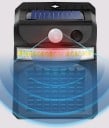 Lampe solaire LED anti-moustiques grille électrique UV capteur de mouvement lumière murale étanche noire pour usage extérieur 7
