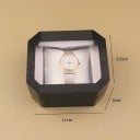 Presentask för klockor 11 × 9,5 × 6 cm Akrylask för klockor med lock presentförpackning för klockor eller smycken 2