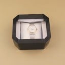 Presentask för klockor 11 × 9,5 × 6 cm Akrylask för klockor med lock presentförpackning för klockor eller smycken 8