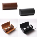 Étui de voyage pour montres 22 × 7 × 10 cm Organisateur roulé pour 3 montres avec coussins amovibles étui de montre pour voyager 10