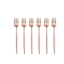 Mini tenedores de postre 6 uds 14 cm set de pequeños tenedores para pastel, fruta y ensalada, cubiertos para servir postres y aperitivos 4