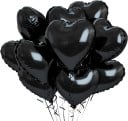 10 st Glänsande ballonger i hjärtform 45,7 cm dekorativa festballonger metallisk effekt för fester och bröllopsdekoration 1