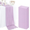 Tischdecke im rustikalen Landhausstil 90 × 180 cm Leinendekorative Tischdecke für Hochzeit, Geburtstag, Junggesellenabschied 13