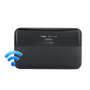 Bärbar 4G LTE WiFi-router 150 Mb/s 6000 mAh Micro USB svart mobil hotspot med skärm för upp till 10 enheter 5