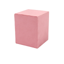 Sametlåda för smycken 12,5 × 12,5 × 15,5 cm sammet förvaringsbox rosa organiserare för ringar och småsmycken till smyckeskrin 1