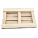 Träpalett underlägg för kopp mini design 11,5 × 7,5 × 1,5 cm naturligt trä dekorativt underlägg för whisky cocktails och drycker 6