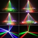 LED roterande huvud 80 W RGBW 4i1 mini sexarmad stråle laser LED ljus DMX512 EU kontakt för scenbelysning diskotek och fest 2