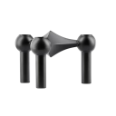 Metallljusstake med molekylär struktur 10 × 6 cm Skandinavisk dekorativ ljushållare Modern metallljusstake för heminredning 1