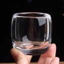 Glasprovningsglas 80 ml 65 × 55 mm förstärkt glas genomskinlig liten kopp för te whisky eller sprit utan handtag 2