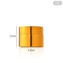 Boîte cosmétique vide avec couvercle récipient rond 15 g pot compact diamètre 4,3 cm boîte dorée pour le stockage et le transport de cosmétiques 2