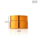 Boîte cosmétique vide avec couvercle pot rond 20 g récipient compact diamètre 4,6 cm boîte dorée pour le stockage et le transport de cosmétiques 2