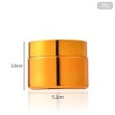 Boîte cosmétique vide avec couvercle pot cosmétique rond 30 g récipient compact diamètre 5,2 cm boîte dorée pour le stockage de cosmétiques 2