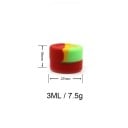 Silikonová nádoba s víčkem kompaktní cestovní dóza 3 ml / 7,5 g potravinářský silikon silikonová nádoba na kosmetiku nebo prášky 2