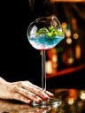 Glasvas på fot 100 ml rund dekorativ vas av klart glas transparent behållare för blommor och arrangemang av inredningsdekorationer 3