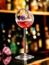 Glasvas på fot 100 ml rund dekorativ vas av klart glas transparent behållare för blommor och arrangemang av inredningsdekorationer 4