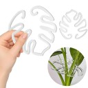 Stöd för växter i form av monstera blad 14 × 9 cm, transparent stöd för stjälkar till inomhus- och klätterväxter 4