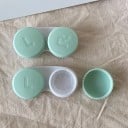 Ensemble de boîtiers pour lentilles de contact 10 pcs boîtier en plastique coloré compact double avec marquage L et R pour un usage quotidien 2