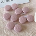 Ensemble de boîtiers pour lentilles de contact 10 pcs boîtier en plastique coloré compact double avec marquage L et R pour un usage quotidien 3