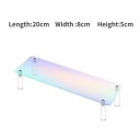 Akrylställ 1 nivå 20 × 8 × 5 cm rosa organiserare för figurer parfymer smycken hylla för utställning av samlarobjekt 2