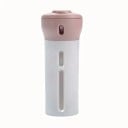 Distributeur rotatif de liquides 4 en 1 en plastique avec quatre récipients distributeur intégré de shampoing, après-shampoing et hygiène 2