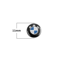 11mm samolepka na klíče od auta BMW 3D kovová samolepicí nálepka s logem Stylový autodoplněk Dekorace a ochrana klíčů 2