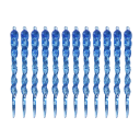12 bucăți de icre cristaline 13 x 1 cm Pendentive de gheață suspendate Ornamente de Crăciun pentru brad Decorațiuni de iarnă 1